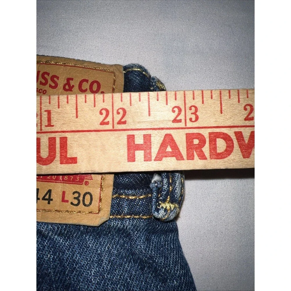 Levi's 505‎ Men’s Straight Fit Jeans 44X30 Medium Blue Denim